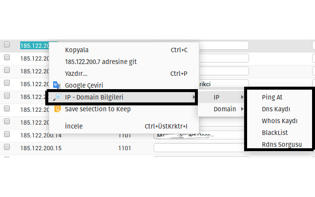 IP Domain Bilgileri from Chrome web store to be run with OffiDocs Chromium online IP Domain Bilgileri from Chrome web store to be run with OffiDocs Chromium online
