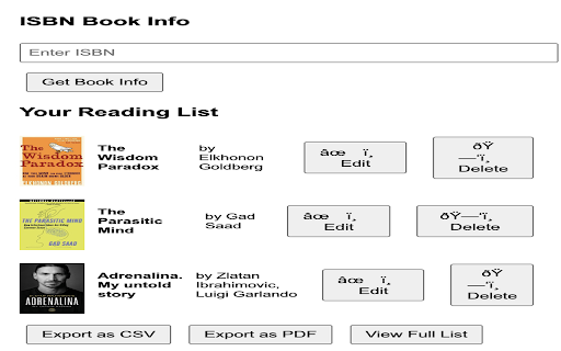 ISBN Book Info from Chrome web store to be run with OffiDocs Chromium online ISBN Book Info from Chrome web store to be run with OffiDocs Chromium online