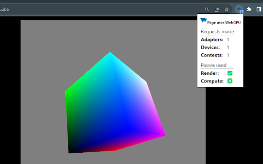 Is it WebGPU? from Chrome web store to be run with OffiDocs Chromium online Is it WebGPU? from Chrome web store to be run with OffiDocs Chromium online