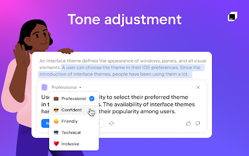 JetBrains Grazie: AI Writing Companion from Chrome web store to be run with OffiDocs Chromium online JetBrains Grazie: AI Writing Companion from Chrome web store to be run with OffiDocs Chromium online