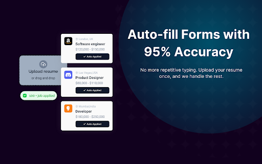JobForm Automator: AI Auto Apply, Autofill Most Forms Auto Email HR from Chrome web store to be run with OffiDocs Chromium online JobForm Automator: AI Auto Apply, Autofill Most Forms Auto Email HR from Chrome web store to be run with OffiDocs Chromium online