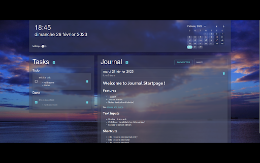Journal Startpage from Chrome web store to be run with OffiDocs Chromium online Journal Startpage from Chrome web store to be run with OffiDocs Chromium online