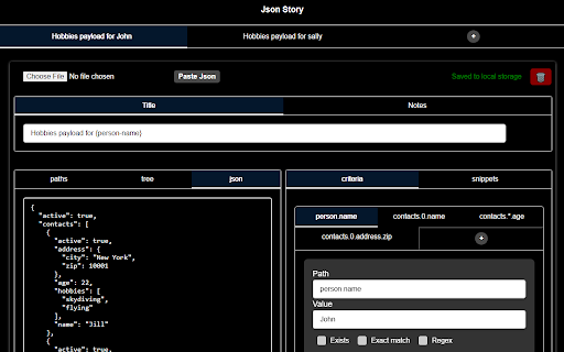 Json Story from Chrome web store to be run with OffiDocs Chromium online Json Story from Chrome web store to be run with OffiDocs Chromium online