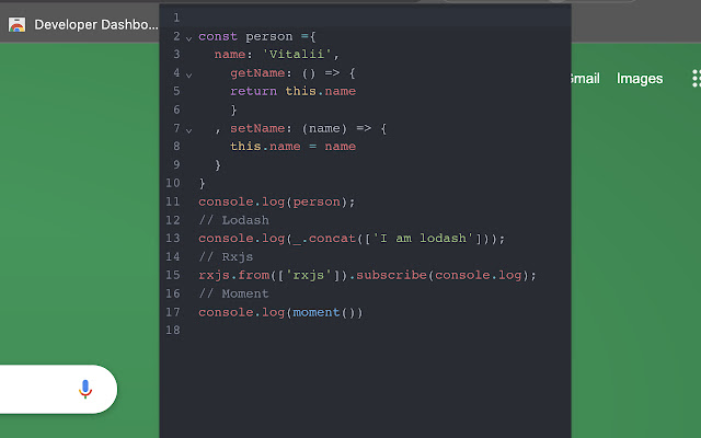 jsPlayground from Chrome web store to be run with OffiDocs Chromium online jsPlayground from Chrome web store to be run with OffiDocs Chromium online
