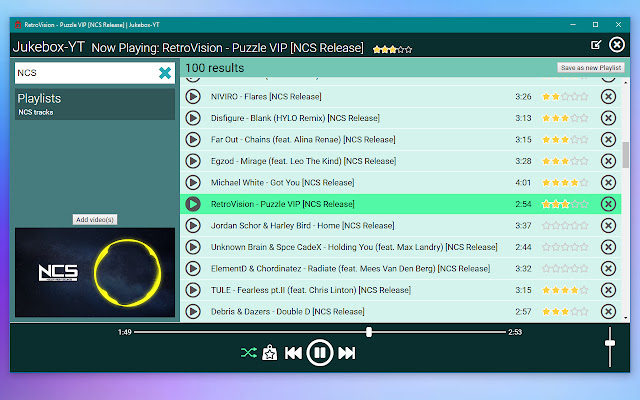 Jukebox YT from Chrome web store to be run with OffiDocs Chromium online Jukebox YT from Chrome web store to be run with OffiDocs Chromium online