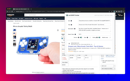 Just SERP Preview from Chrome web store to be run with OffiDocs Chromium online Just SERP Preview from Chrome web store to be run with OffiDocs Chromium online