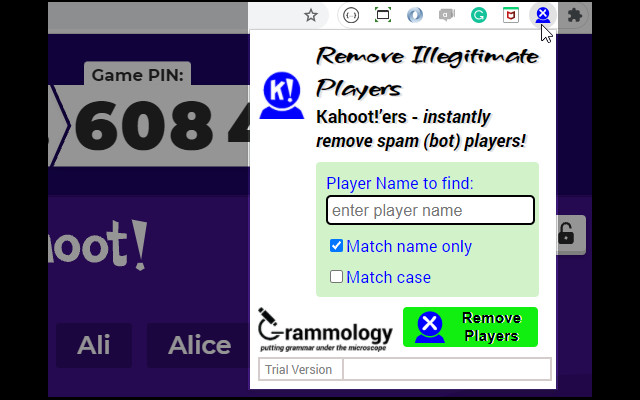 Kahoot!’ers Remove Illegitimate Players from Chrome web store to be run with OffiDocs Chromium online Kahoot!’ers Remove Illegitimate Players from Chrome web store to be run with OffiDocs Chromium online