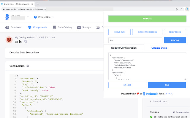 Keboola Dev Tools from Chrome web store to be run with OffiDocs Chromium online Keboola Dev Tools from Chrome web store to be run with OffiDocs Chromium online