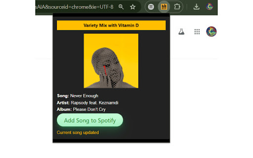 KEXP to Spotify from Chrome web store to be run with OffiDocs Chromium online KEXP to Spotify from Chrome web store to be run with OffiDocs Chromium online