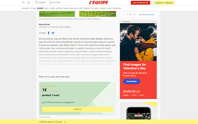 LEQUIPE Plus from Chrome web store to be run with OffiDocs Chromium online LEQUIPE Plus from Chrome web store to be run with OffiDocs Chromium online