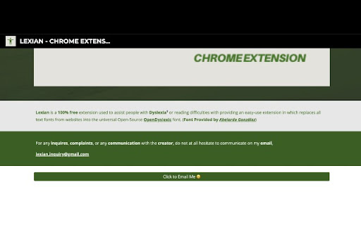 Lexian Dyslexia Safe Font from Chrome web store to be run with OffiDocs Chromium online Lexian Dyslexia Safe Font from Chrome web store to be run with OffiDocs Chromium online