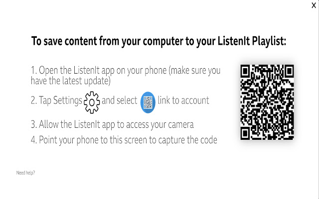 Listen It from Chrome web store to be run with OffiDocs Chromium online Listen It from Chrome web store to be run with OffiDocs Chromium online