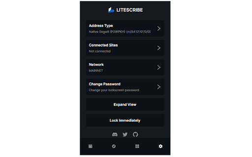 Litescribe Wallet from Chrome web store to be run with OffiDocs Chromium online Litescribe Wallet from Chrome web store to be run with OffiDocs Chromium online