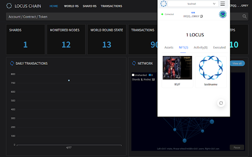 Locus Chain Wallet (For Testnet) from Chrome web store to be run with OffiDocs Chromium online Locus Chain Wallet (For Testnet) from Chrome web store to be run with OffiDocs Chromium online