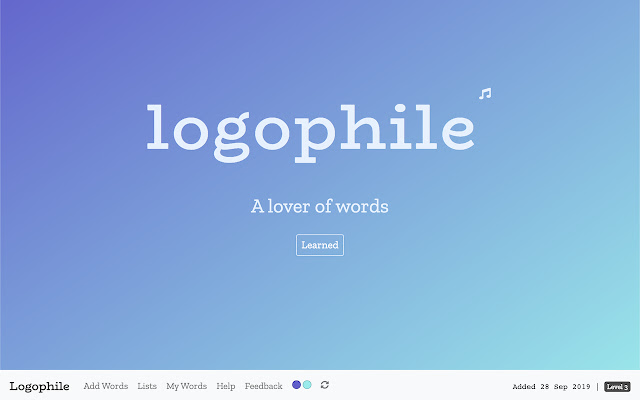 Logophile from Chrome web store to be run with OffiDocs Chromium online Logophile from Chrome web store to be run with OffiDocs Chromium online