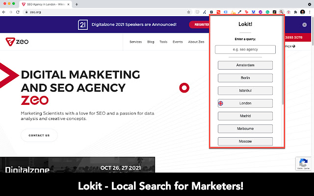 Lokit Local Search for Marketers from Chrome web store to be run with OffiDocs Chromium online Lokit Local Search for Marketers from Chrome web store to be run with OffiDocs Chromium online