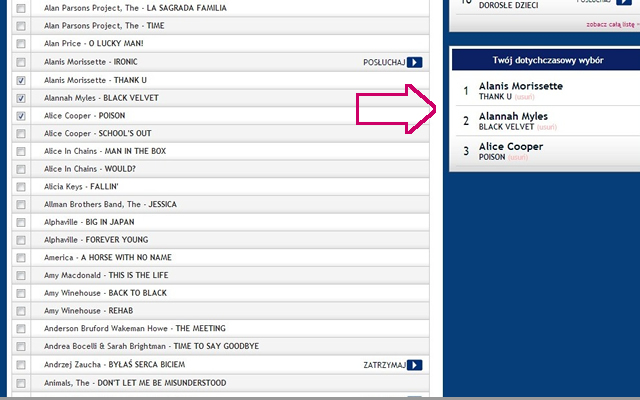 LP3 Lista Przebojów Trójki from Chrome web store to be run with OffiDocs Chromium online LP3 Lista Przebojów Trójki from Chrome web store to be run with OffiDocs Chromium online