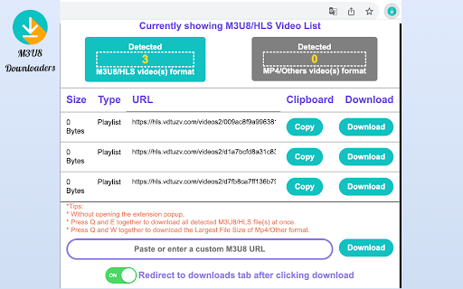 M3U8 Downloaders Video Downloads Simplified from Chrome web store to be run with OffiDocs Chromium online M3U8 Downloaders Video Downloads Simplified from Chrome web store to be run with OffiDocs Chromium online