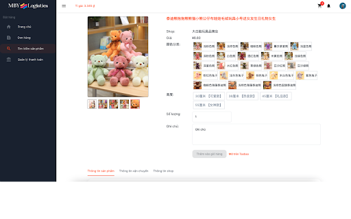 MBY Logistics: Đặt hàng Trung Quốc from Chrome web store to be run with OffiDocs Chromium online MBY Logistics: Đặt hàng Trung Quốc from Chrome web store to be run with OffiDocs Chromium online