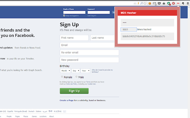 MD5 Hasher from Chrome web store to be run with OffiDocs Chromium online MD5 Hasher from Chrome web store to be run with OffiDocs Chromium online