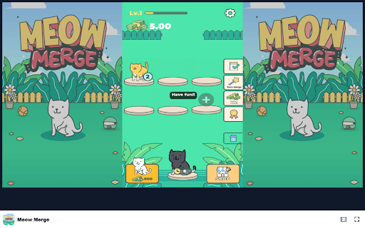 Meow Merge Game Merge cats and build your own meow home! from Chrome web store to be run with OffiDocs Chromium online Meow Merge Game Merge cats and build your own meow home! from Chrome web store to be run with OffiDocs Chromium online