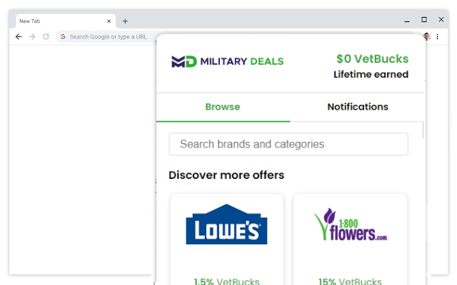 MilitaryDeals® Shopping button from Chrome web store to be run with OffiDocs Chromium online MilitaryDeals® Shopping button from Chrome web store to be run with OffiDocs Chromium online