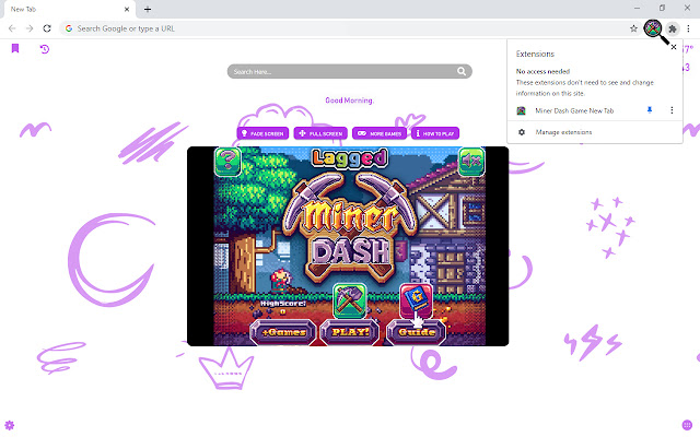 Miner Dash Game New Tab from Chrome web store to be run with OffiDocs Chromium online Miner Dash Game New Tab from Chrome web store to be run with OffiDocs Chromium online