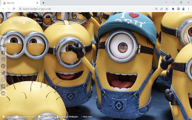 Minions Wallpaper HD New Tab from Chrome web store to be run with OffiDocs Chromium online Minions Wallpaper HD New Tab from Chrome web store to be run with OffiDocs Chromium online