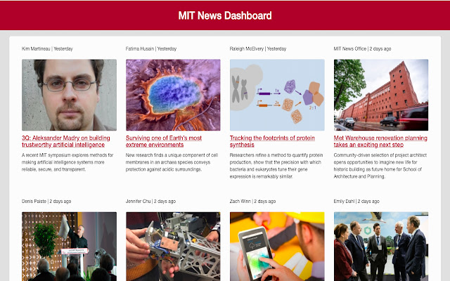 MIT News Dashboard from Chrome web store to be run with OffiDocs Chromium online MIT News Dashboard from Chrome web store to be run with OffiDocs Chromium online