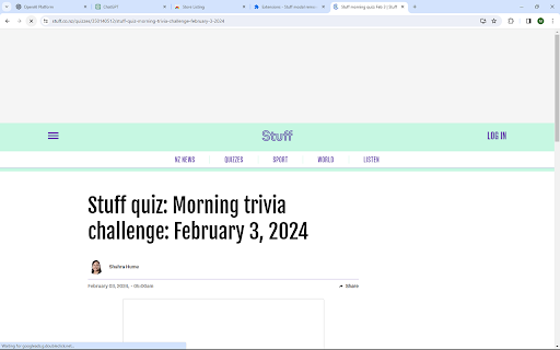 Modal Remover for Stuff Quiz from Chrome web store to be run with OffiDocs Chromium online Modal Remover for Stuff Quiz from Chrome web store to be run with OffiDocs Chromium online