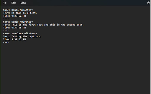 MS Teams Live Captions Saver from Chrome web store to be run with OffiDocs Chromium online MS Teams Live Captions Saver from Chrome web store to be run with OffiDocs Chromium online