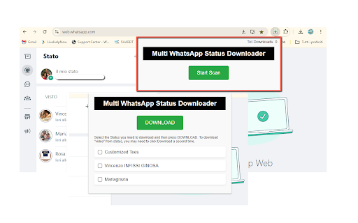Multi WhatsApp Status Downloader from Chrome web store to be run with OffiDocs Chromium online Multi WhatsApp Status Downloader from Chrome web store to be run with OffiDocs Chromium online