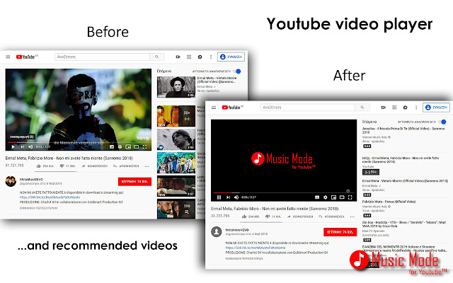 Music Mode for YouTube™ from Chrome web store to be run with OffiDocs Chromium online Music Mode for YouTube™ from Chrome web store to be run with OffiDocs Chromium online