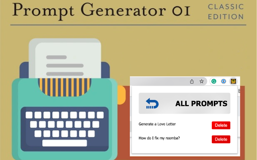 My Prompts Helper from Chrome web store to be run with OffiDocs Chromium online My Prompts Helper from Chrome web store to be run with OffiDocs Chromium online