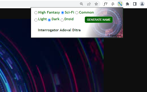 Namesis | Random Name Generator from Chrome web store to be run with OffiDocs Chromium online Namesis | Random Name Generator from Chrome web store to be run with OffiDocs Chromium online