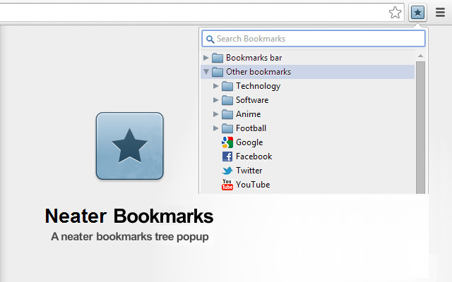Neater Bookmarks from Chrome web store to be run with OffiDocs Chromium online Neater Bookmarks from Chrome web store to be run with OffiDocs Chromium online