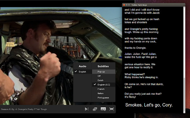 Netflix subtitles pop up from Chrome web store to be run with OffiDocs Chromium online Netflix subtitles pop up from Chrome web store to be run with OffiDocs Chromium online