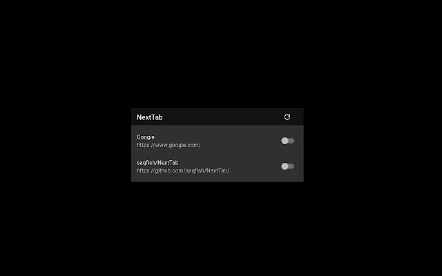 Next Tab from Chrome web store to be run with OffiDocs Chromium online Next Tab from Chrome web store to be run with OffiDocs Chromium online