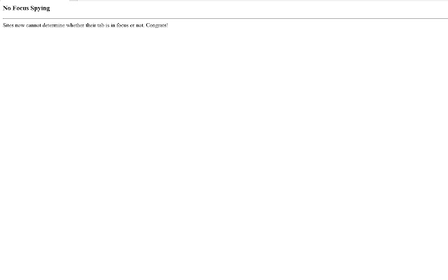 No Focus Spying from Chrome web store to be run with OffiDocs Chromium online No Focus Spying from Chrome web store to be run with OffiDocs Chromium online