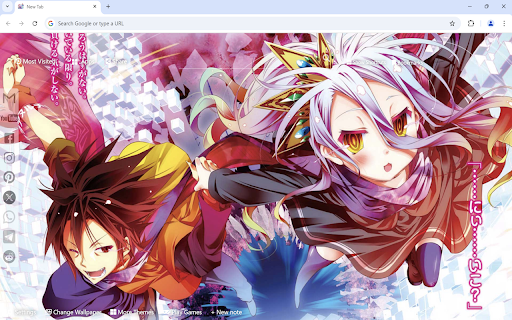 No Game No Life Wallpaper from Chrome web store to be run with OffiDocs Chromium online No Game No Life Wallpaper from Chrome web store to be run with OffiDocs Chromium online