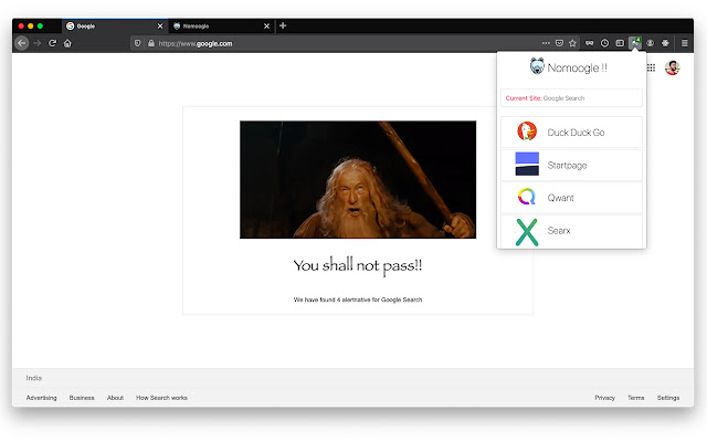 Nomoogle from Chrome web store to be run with OffiDocs Chromium online Nomoogle from Chrome web store to be run with OffiDocs Chromium online