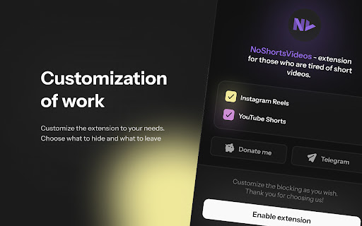 No Shorts Video from Chrome web store to be run with OffiDocs Chromium online No Shorts Video from Chrome web store to be run with OffiDocs Chromium online