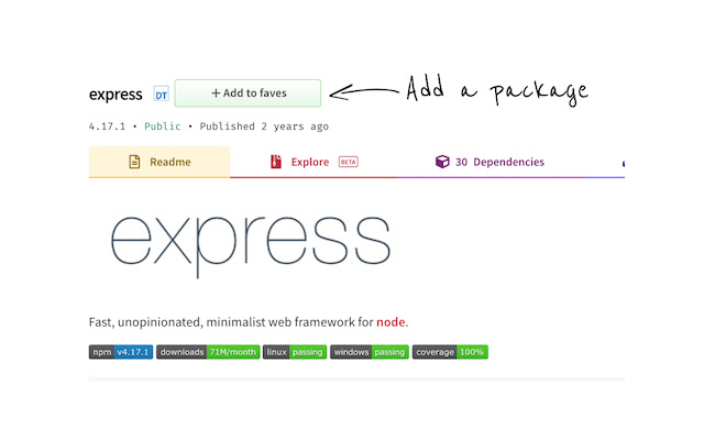npm faves from Chrome web store to be run with OffiDocs Chromium online npm faves from Chrome web store to be run with OffiDocs Chromium online