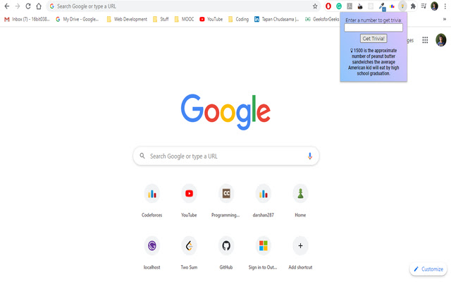 Numbers Trivia from Chrome web store to be run with OffiDocs Chromium online Numbers Trivia from Chrome web store to be run with OffiDocs Chromium online