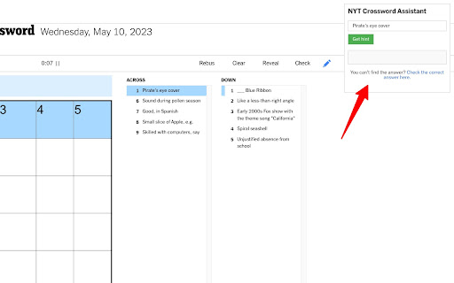 NYT Crossword Assistant from Chrome web store to be run with OffiDocs Chromium online NYT Crossword Assistant from Chrome web store to be run with OffiDocs Chromium online