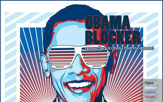 Obama Blocker from Chrome web store to be run with OffiDocs Chromium online Obama Blocker from Chrome web store to be run with OffiDocs Chromium online