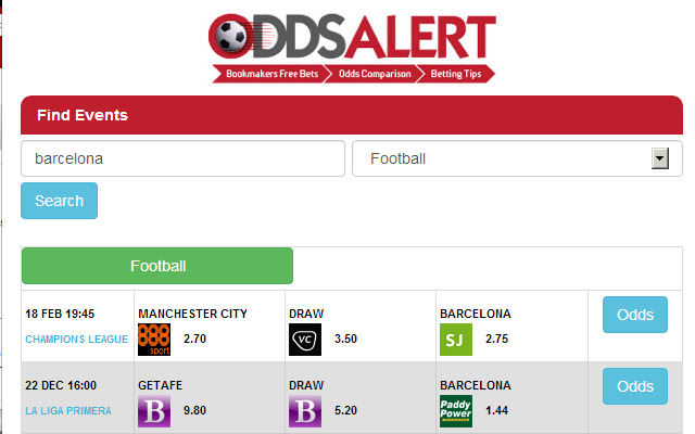 Odds Alert from Chrome web store to be run with OffiDocs Chromium online Odds Alert from Chrome web store to be run with OffiDocs Chromium online