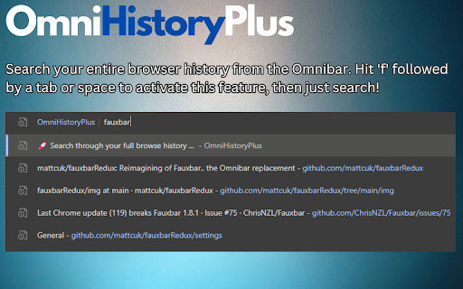 OmniHistoryPlus from Chrome web store to be run with OffiDocs Chromium online OmniHistoryPlus from Chrome web store to be run with OffiDocs Chromium online