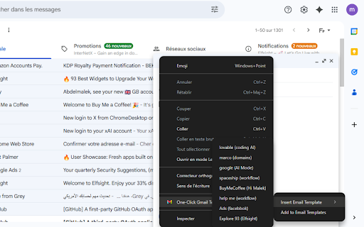 One Click Gmail Template from Chrome web store to be run with OffiDocs Chromium online One Click Gmail Template from Chrome web store to be run with OffiDocs Chromium online