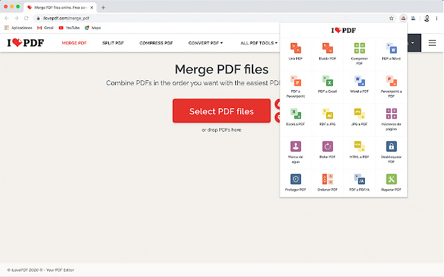 Online PDF tools | ilovepdf.com from Chrome web store to be run with OffiDocs Chromium online Online PDF tools | ilovepdf.com from Chrome web store to be run with OffiDocs Chromium online